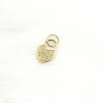 Load image into Gallery viewer, GDP447. 14K Solid Gold Diamond Heart Charm