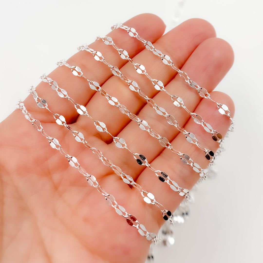 Sterling Silver Flat Marina Chain