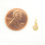 Load image into Gallery viewer, Shop 14K Solid Gold Diamond Flower Charm