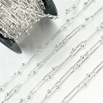Load image into Gallery viewer, Sterling Silver Smooth & Balls Paperclip Link Chain