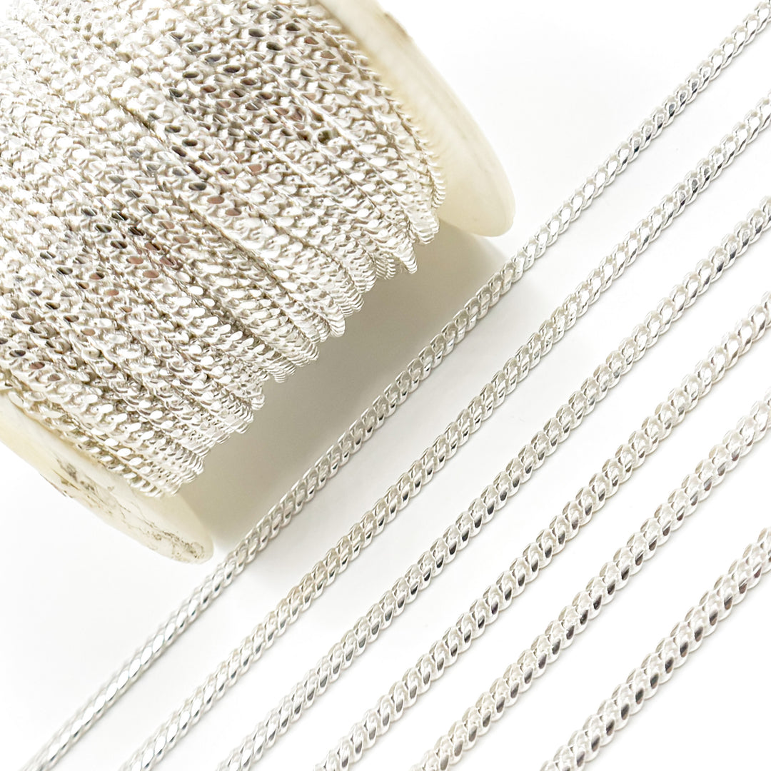 Buy Now Silver Flat Curb Chain