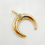 Load image into Gallery viewer, DP183. Diamond Sterling Silver Horn Shape Pendant