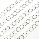 Load image into Gallery viewer, Sterling Silver Twisted Round Link Chain