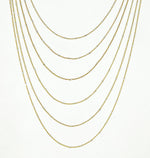 Load image into Gallery viewer, Gold Plated Sterling Silver Chain with Silver Cubes. Z36GS1FNecklace
