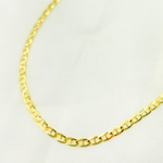 Load image into Gallery viewer, 14k Solid Gold Flat Marina Link Chain