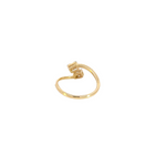 Load image into Gallery viewer, 14k Solid Gold Double Line Diamond Ring.