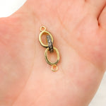 Load image into Gallery viewer, Shop Now Diamond Sterling Silver Oval Link Connector