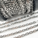 Load image into Gallery viewer, Oxidized Shinny Sterling Silver Rectangle Diamond Cut Heavy Cables