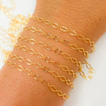 Load image into Gallery viewer, 1370SBGF. 14K Gold-Filled Diamond Cut Oval Link Chain