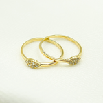 Load image into Gallery viewer, 14K Solid Gold Diamond Evil Eye Ring. ZGG685