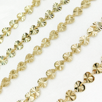 Load image into Gallery viewer, V129GP. Gold Plated 925 Sterling Silver Diamond Cut Heart Chain