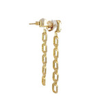 Load image into Gallery viewer, OJE6225. 14k Solid Gold Diamond Dangle Links Earrings