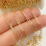 Load image into Gallery viewer, V205GF. 14k Yellow Gold Filled Smooth Paperclip Link Chain