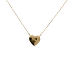 Load image into Gallery viewer, NFA71449. 14k Solid Gold Diamond Heart Charm Necklace