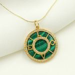 Load image into Gallery viewer, GDP352. 14K Solid Gold Round Love Word Pendant