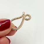 Load image into Gallery viewer, DC695. Diamond Sterling Silver "S" Hook Clasp