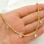 Load image into Gallery viewer, NFM70721. 14K Solid Gold Diamond Necklace