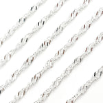 Load image into Gallery viewer, Y141SS. Sterling Silver Singapore Link Chain