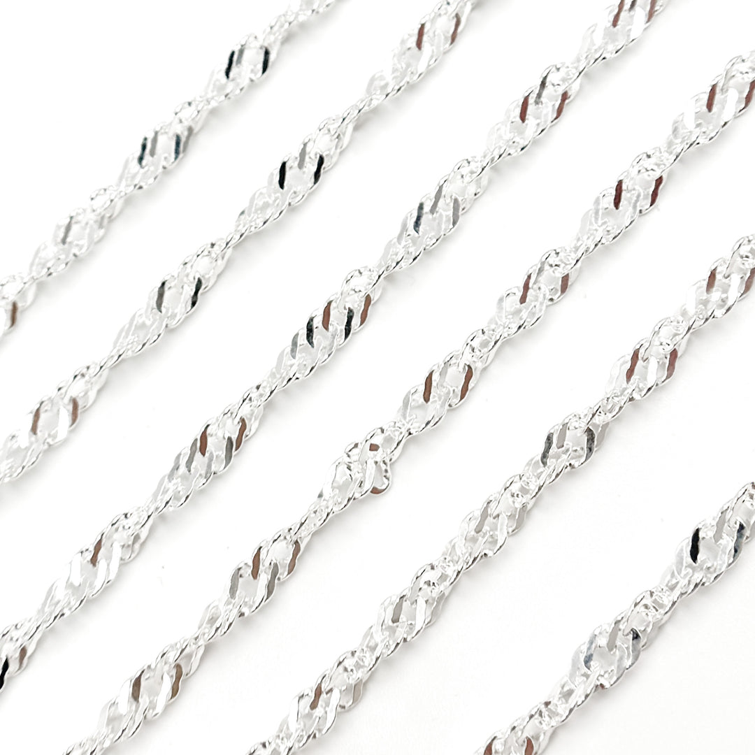 Y141SS. Sterling Silver Singapore Link Chain