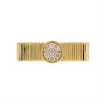 Load image into Gallery viewer, Yellow Gold Diamond Circle Ring