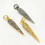Load image into Gallery viewer, DC865. Diamond Sterling Silver Leaf Pendant