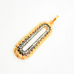 Load image into Gallery viewer, DP2007. Diamond Sterling Silver Oval Pendant
