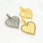 Load image into Gallery viewer, DP427. Diamond Sterling Silver Heart Pendant