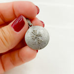 Load image into Gallery viewer, DP309. Pave Diamond Sterling Silver Round Cross Pendant