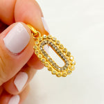 Load image into Gallery viewer, DC551. Diamond Sterling Silver Oval Pendant