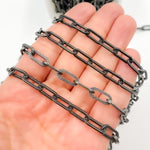 Load image into Gallery viewer, Sterling Silver Flat Paperclip Chain