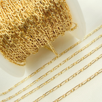 Load image into Gallery viewer, 2411CHRGF. 14K Gold Filled Flat Oval & Round Link Curb Chain