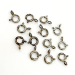 Load image into Gallery viewer, Shop Rhodium Sterling Silver Spring Ring Clasp