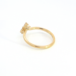 Load image into Gallery viewer, 14k Solid Yellow Gold Diamond Star Ring.