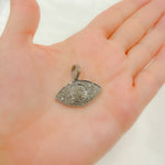 Load image into Gallery viewer, DP293. Diamond Sterling Silver Eye Pendant