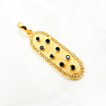 Load image into Gallery viewer, Sterling Silver Oval Pendant with Gemstone