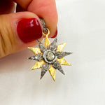 Load image into Gallery viewer, DP279. Diamond Silver Star Pendant with Polki Diamond