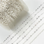 Load image into Gallery viewer, Shop Now Sterling Silver Flat Rhomb Link Chain