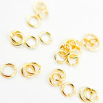Load image into Gallery viewer, Gold Plated Sterling Silver Open Jump Rings