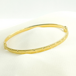 Load image into Gallery viewer, Bangle17. 14K Solid Gold Matte Textured Bangle