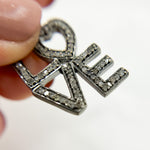 Load image into Gallery viewer, DC588. Diamond Sterling Silver Love Pendant