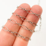 Load image into Gallery viewer, Oxidized Sterling Silver Oval and Smooth Round Links Chain