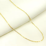 Load image into Gallery viewer, Solid Yellow Gold Diamond Cut Marina Link Chain