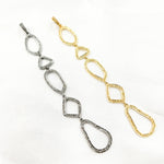 Load image into Gallery viewer, DP214. Diamond Sterling Silver Fancy Shape Long Pendant