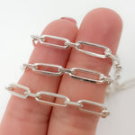 Load image into Gallery viewer, Buy Sterling Silver Diamond Cut Paperclip Chain