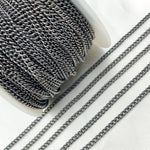 Load image into Gallery viewer, Y1OX. Oxidized Sterling Silver Curb Chain