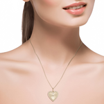 Load image into Gallery viewer, 14K Gold Diamond Heart Shape Necklace