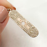 Load image into Gallery viewer, Diamond Sterling Silver Oval Star Pendant