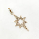 Load image into Gallery viewer, DP365. Diamond Sterling Silver Star Pendant