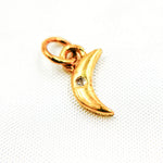 Load image into Gallery viewer, DC874. Diamond Sterling Silver Mini Moon Charm