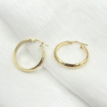 Load image into Gallery viewer, 14K Tri-Tone Gold Earrings Circle Shape Hoop